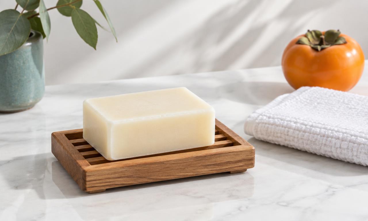 Clean, premium studio presentation of the three Kojiderm bundles. Prominently featured: the Buy 3 Get 2 FREE (5-bar family pack) and Buy 2 Get 1 FREE (3-bar reset pack) with natural wooden soap dishes, tamper-evident seals, and an embossed "90-Day Fresh-or-Refund Guarantee" emblem.
